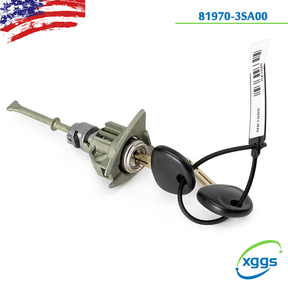 Left Driver Side Door Lock Cylinder with 2 Keys For 2009-14 Sonata 81970-3SA00