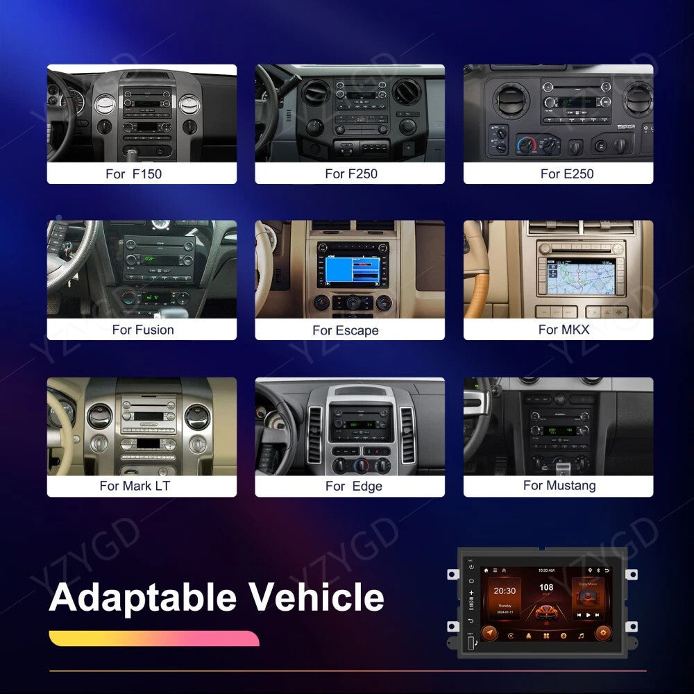 for Lincoln MKX 2007-2009 Stereo Android Auto Carplay Car Radio GPS Navi Screen