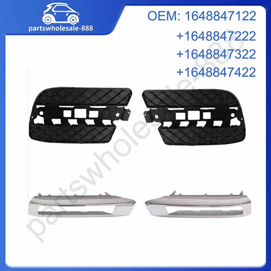 4-Piece Fog Light Grill Cover Set for 2008-2012 for Mercedes X164 GL350/450