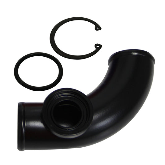 90 degree 2.5 63mm SSQV SQV Blow Off Valve Adapter BOV Turbo Aluminum Pipe BK