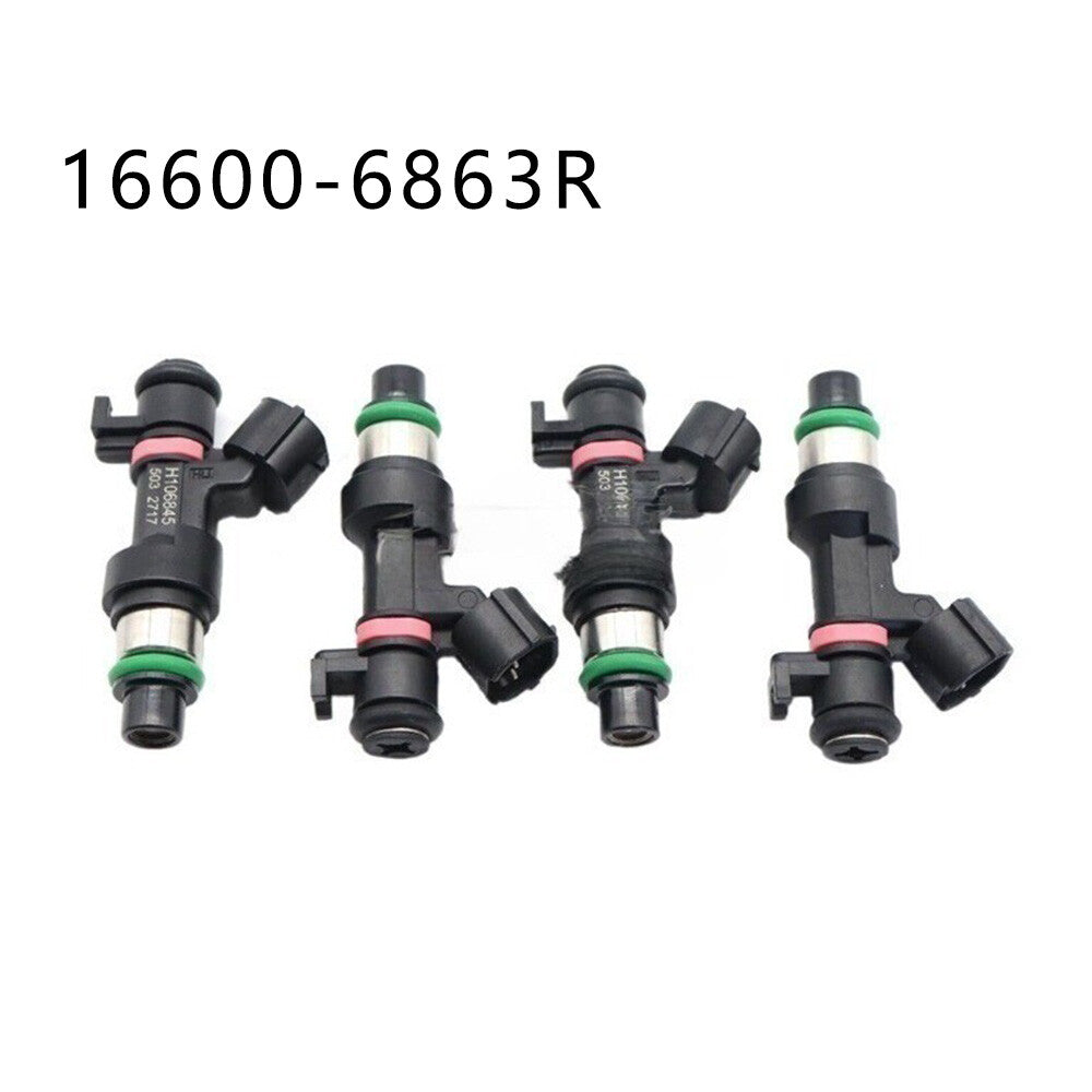 16600-6863R H106845 4PCS Fuel Inction Nozzle Fit for Renault Fluence 2.0 16V