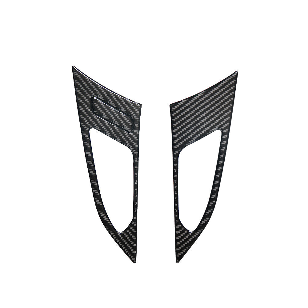 3 Front Door Handle Trim Cover Panel Carbon Fiber for CADILLAC CTS SPORT 2008-UP