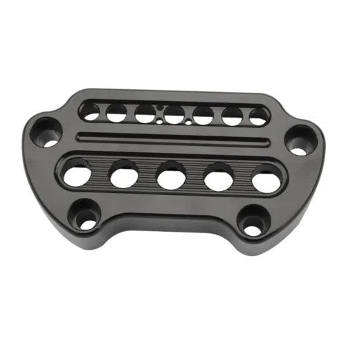 Black CNC Indicator Handlebar Top Clamp for Harley Sportster XL883 XL1200 Dyna
