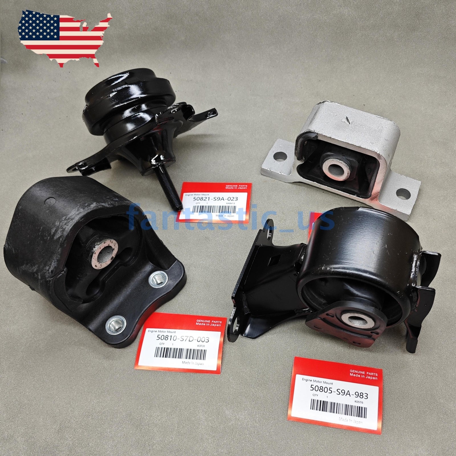 4-piece engine, motor, and transmission mount for 2002-2006 for Honda CR-V 2.4L automatic