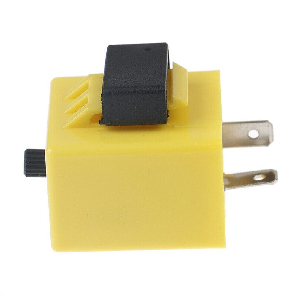 DC 12V 2-pin adjustable frequency LED flash relay turn signal flashing Indica