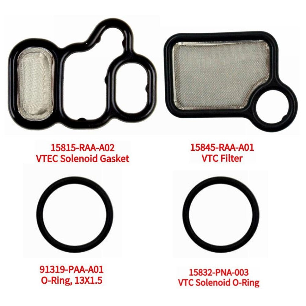 4Pcs/Set VTEC Solenoid Spool Valve Gasket Kit for 03-07 Motorbike for Civic Element