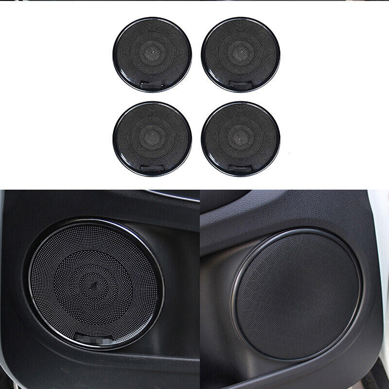 For 2016-2022 for Honda HR-V HRV Black Inner Door Speaker Horn Ring Cover Trim