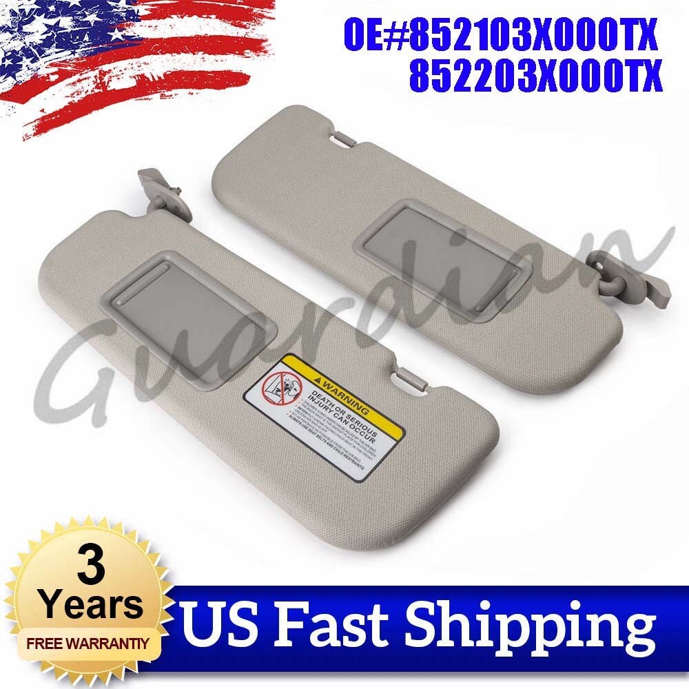 Gray Sun Visor 852103X000TX 852203X000TX for Hyundai for Elantra MD 2011-2015 12 13