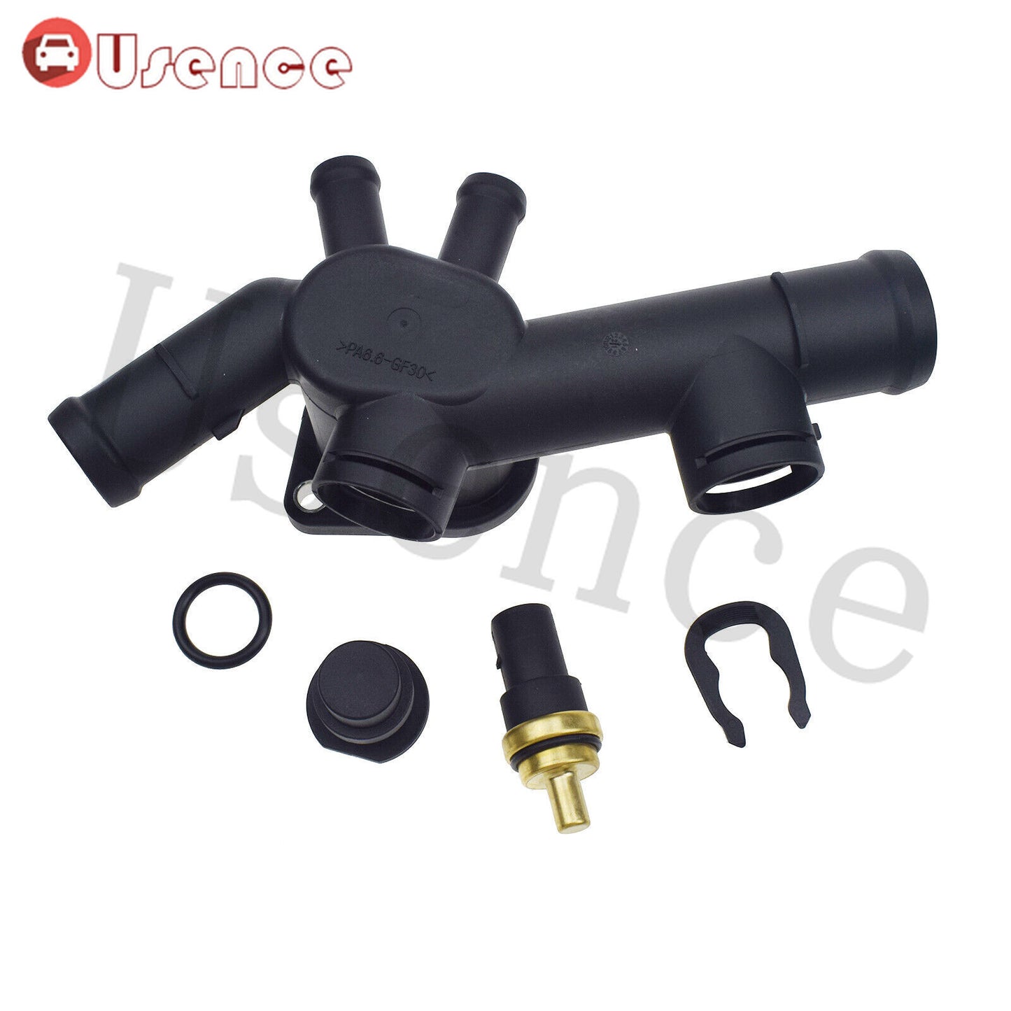Coolant Flange Hose W/ Coolant Temperature Sensor for VW Beetle 2.0L 06A121132C