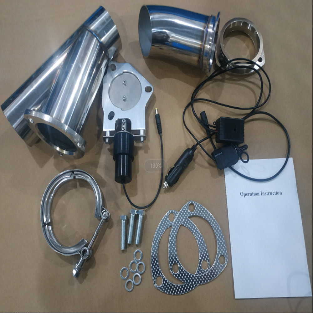 2.5-inch/2.5-inch electric exhaust valve, motorized self-unloading valve, and manual switch