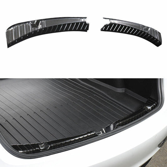 for Tesla Model 3 2017-2023 Carbon Fiber Rear Trunk Bumper Protector Sill Guard