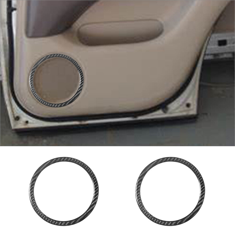 2X Carbon Fiber Interior Rear Door Speaker Cover Trim for Lexus RX300 1998-2003
