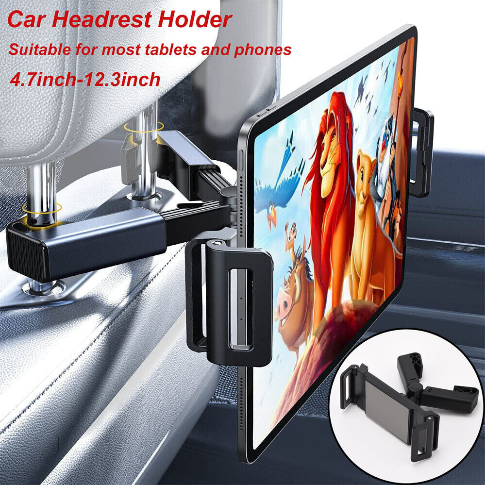 360¡ã Universal Car for Seat Back Headrest Mount Holder for 4.7-12.3 Phone Tablet
