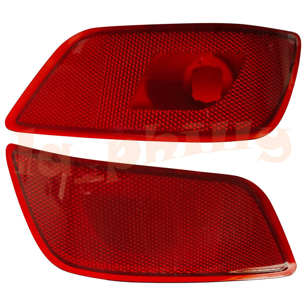 2x Fit for Subaru for Forester 2019 20 21 Red Rear Bumper Reflector Right+Left Side