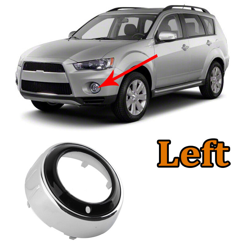 Front left bumper fog light cover for Mitsubishi Outlander 2010-2012 ABS vehicles
