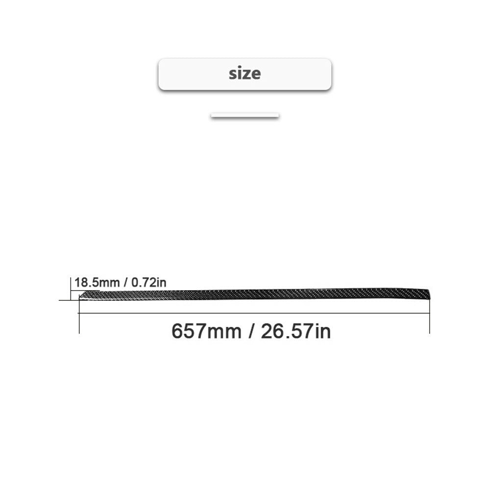 Carbon Fiber Passenger Side Rear Door Strip Cover Trim for Suzuki Grand Vitara