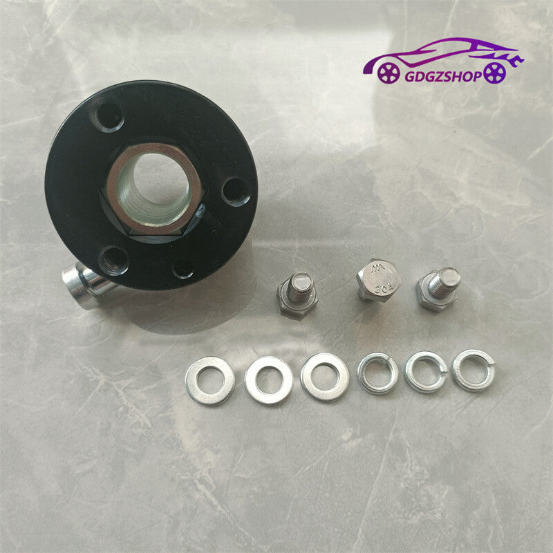 Steering Wheel Quick Release Disconnect Hub 3/4 Shaft Size Aluminum Black