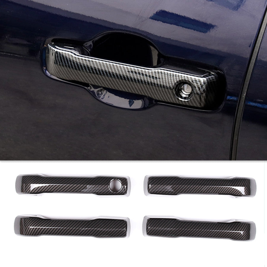 Carbon fiber exterior door handle cover trim suitable for Toyota Tenderra 2022 2023