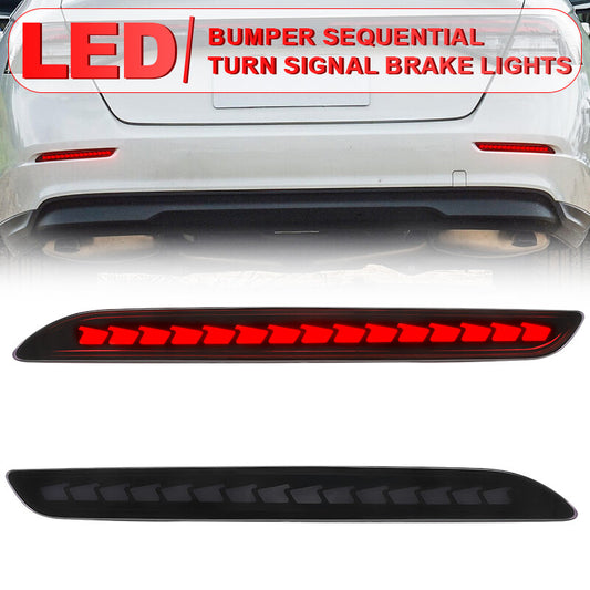 2x LED Rear Bumper Tail Light Brake Lamp W/ Dynamic Turn for Honda Accord 2023+