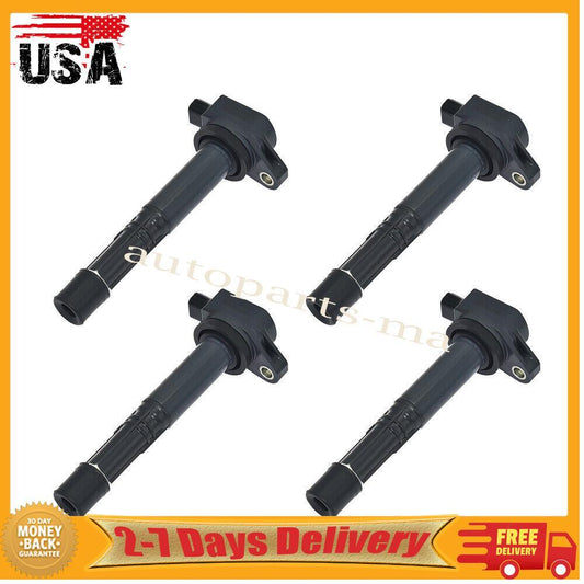 4x Ignition Coils for Honda Accord CR-V for Civic 2.4L L4 for Acura ILX 30520-R40-007