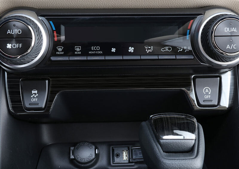 1X Titanium Central for Seat Heating GL Black Button Trim for Toyota RAV4 2019-2023