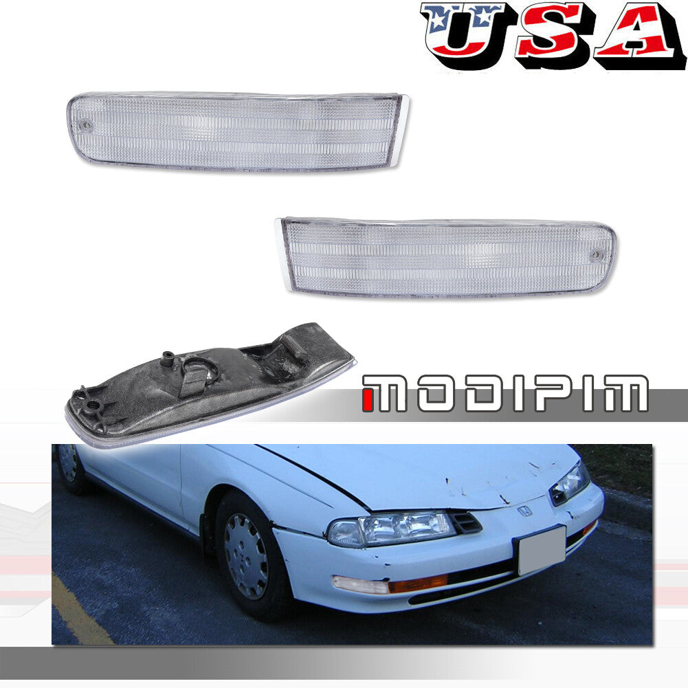 Clear crystal turn signal/corner light lens for Honda Prelude 1992, 1993, 1994, 1995, 1996
