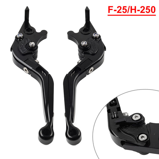 CNC Folding Extendable Brake Clutch Levers for Honda CBR125R CBR150R Black