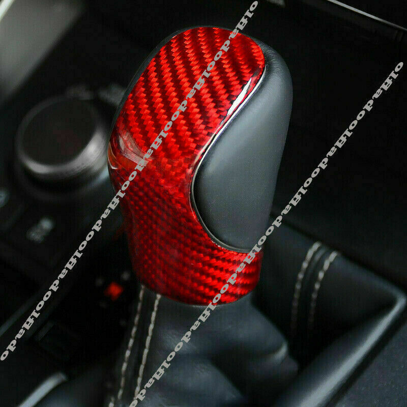 for Lexus NX NX200t for ES 200 RX 450h IS GS Red Carbon Fiber Gear Shift Knob Cover