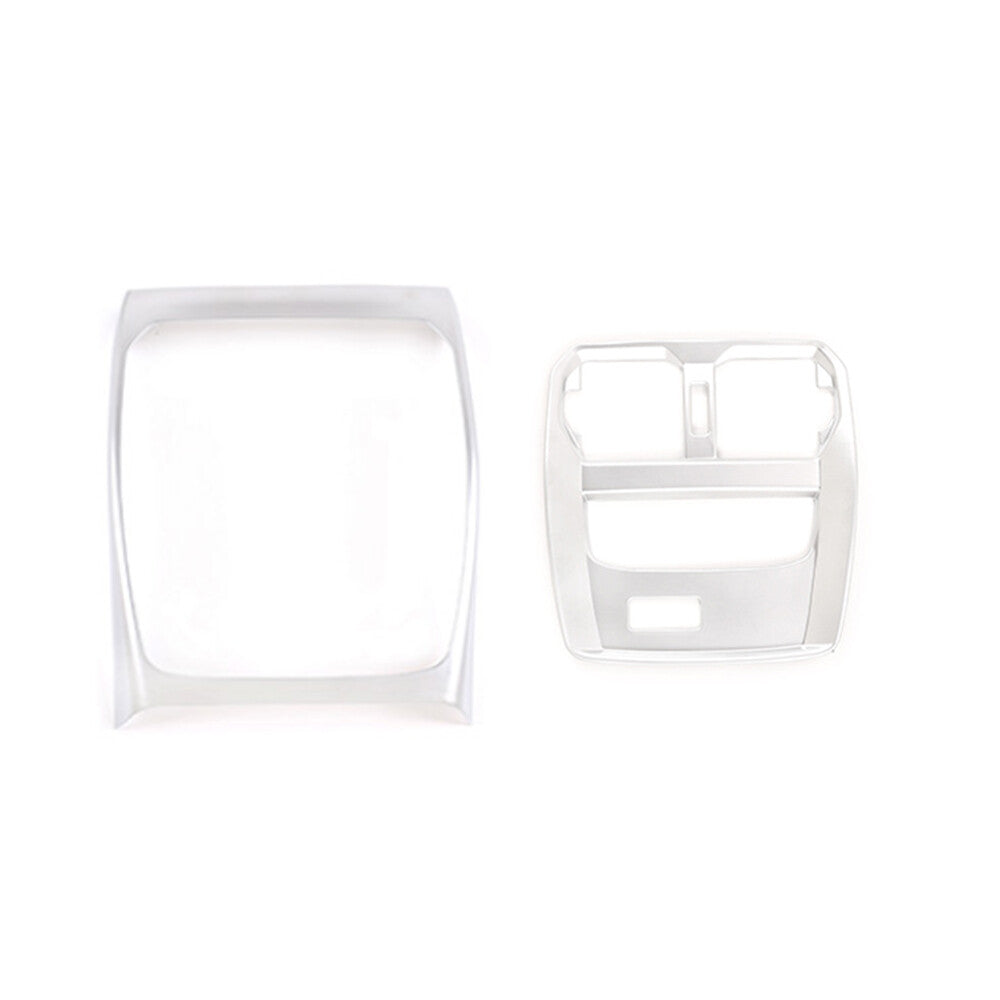 for BMW 3 Series G20 G28 2020-22 Rear Air Outlet Vent Panel Trim ABS Silver 2PCS