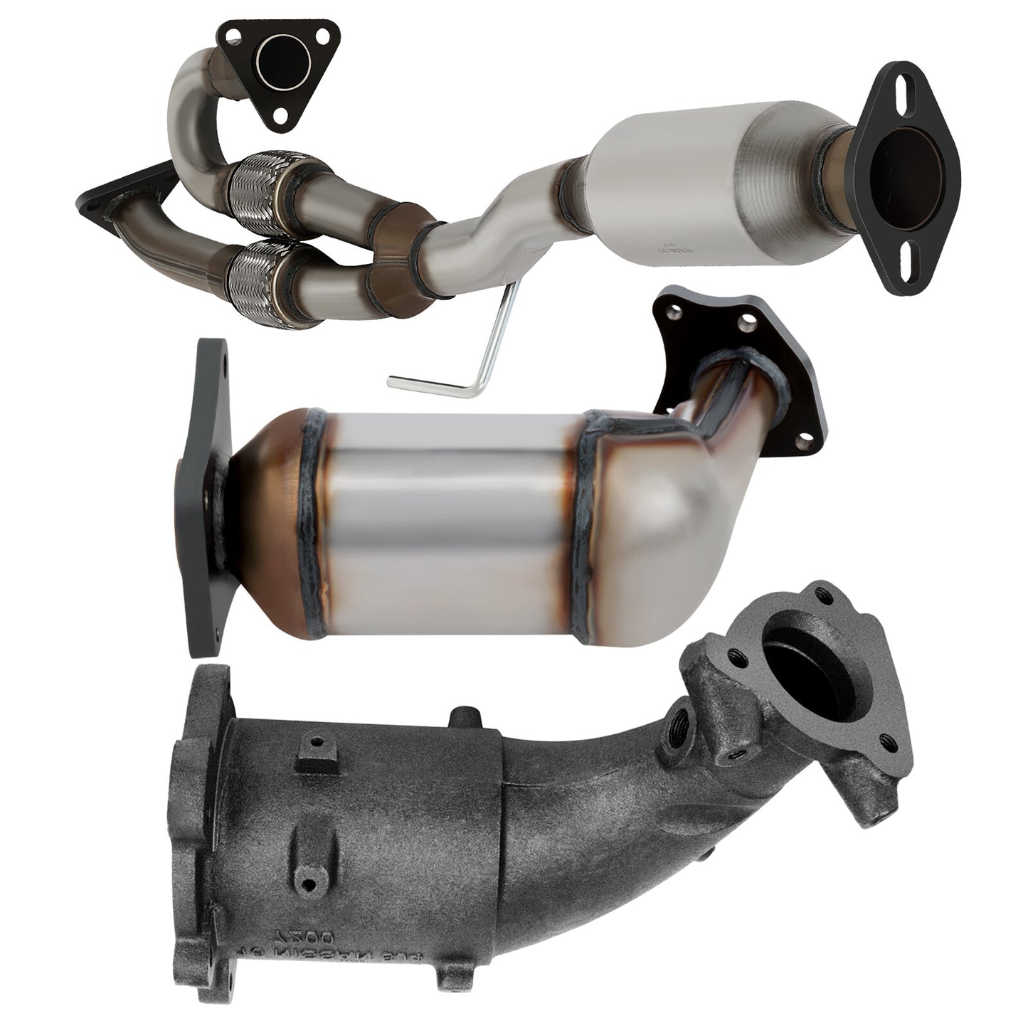 EPA 3pc Exhaust Catalytic Converter Set for 2003-07 for Nissan Murano SUV 3.5L OBDII