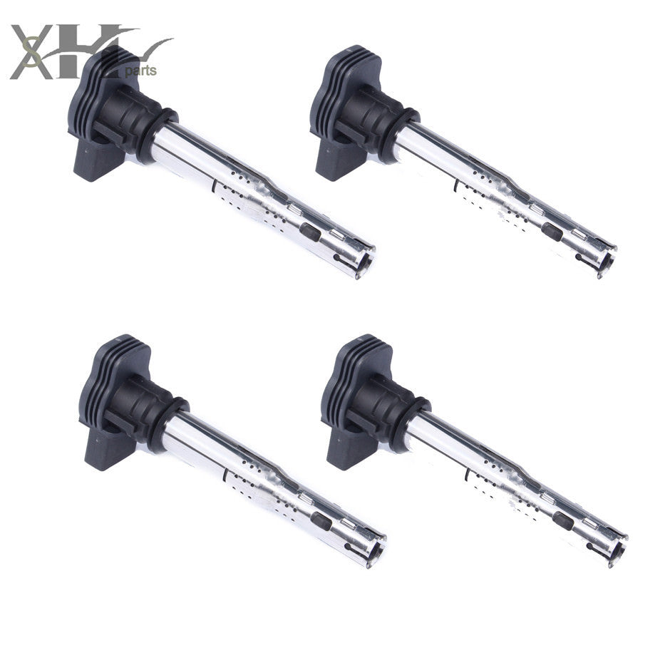 4x Ignition Coil for VW for Golf for Jetta for Passat Beetle CC Eos for Audi for A4 for A5 TT Q5 2.0T