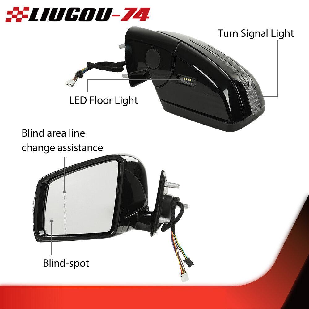 Suitable for 2005-2011 for Mercedes-Benz W164 X164 ML GL rearview mirror assembly.