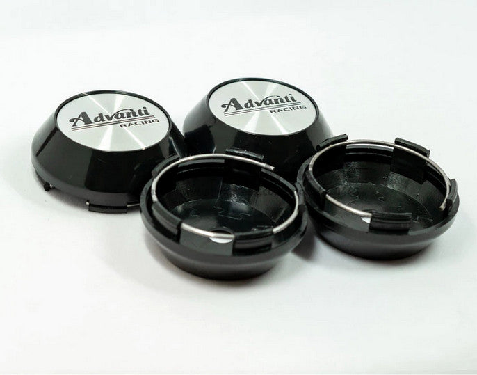 4x65mm Advanti Racing Silver Badge Wheel Center Hub Cap Rim Premium RS