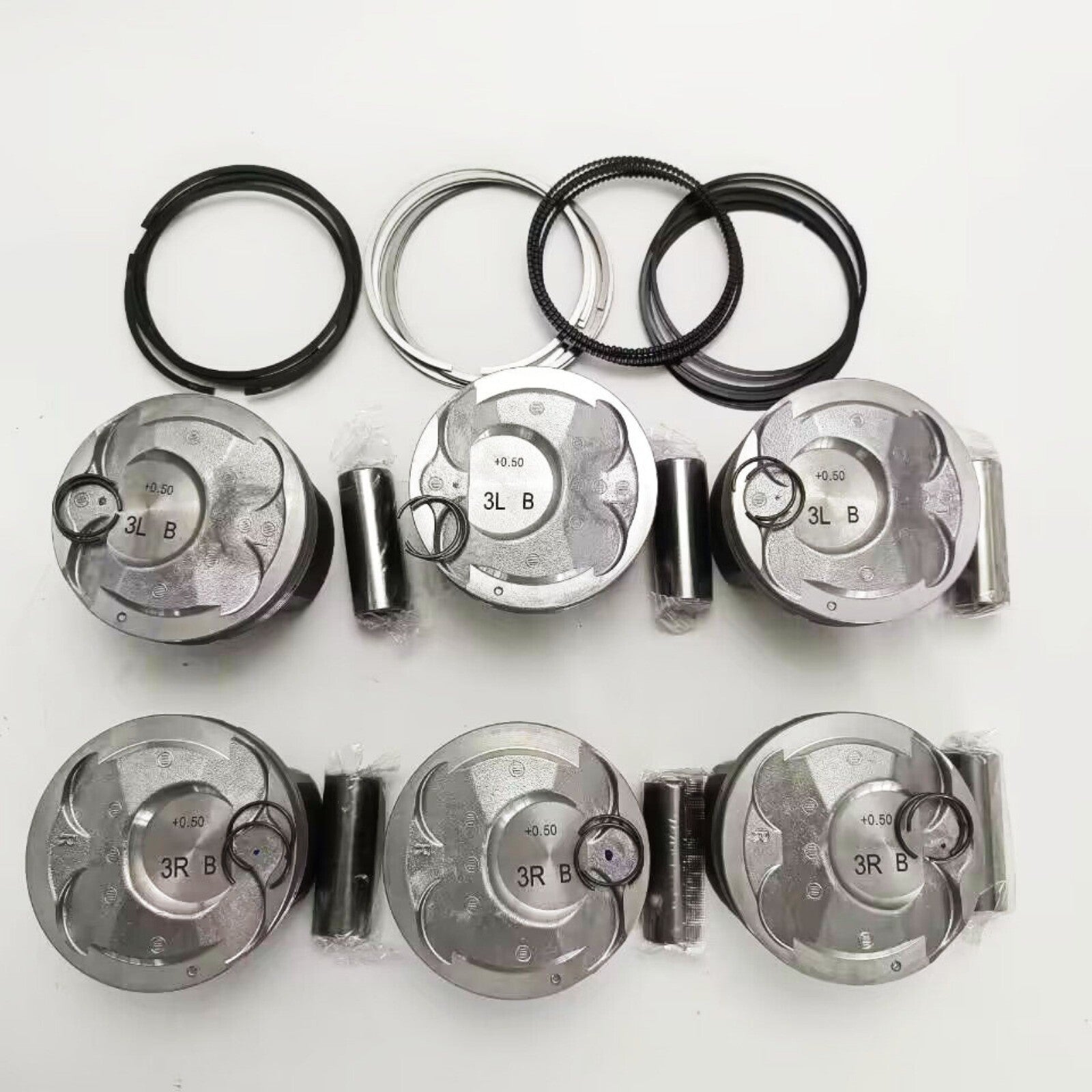 New +0.50 mm engine piston ring kit for 12-16 for Hyundai for Kia Azera Cadenza 3.3L V6