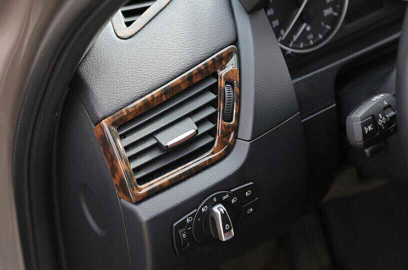 for BMW X1 E84 2013-15 Agate Wood Grain Air Conditioning Air Outlet Vent Trim 2P