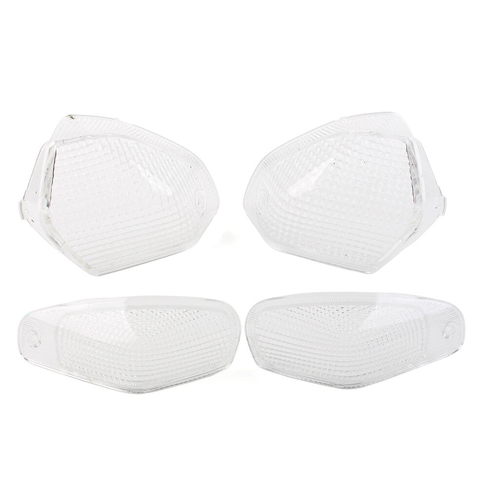 Front Rear Turn Signals Lens for KAWASAKI ZZR400 1993-2003 ZZR 600 1993-08 Clear