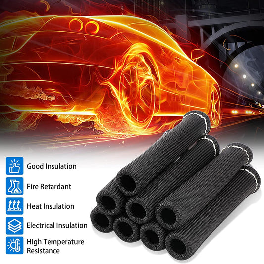 8-Pack 2500¡ã SPARK PLUG Line Boot Heat Shield Protective Cover for SBC BBC Equipment Manufacturers