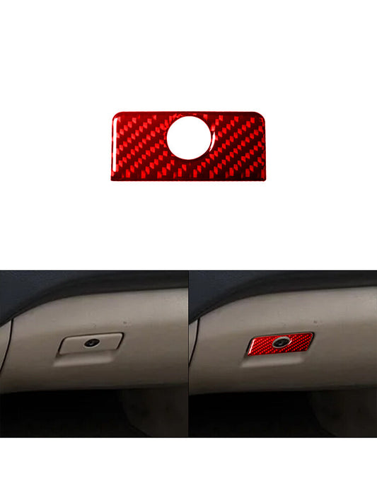 Red Carbon Fiber Interior Glove Box Handle Trim for Lexus RX330 350 2004-2009