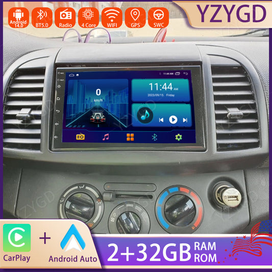 7inch Android Auto CarPlay for Nissan Micra/March 2005-2009 Car Stereo Radio GPS