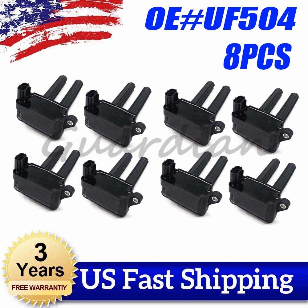 8PCS Ignition Coil UF504 for Chrysler 300 for Dodge for Challenger Durango for Jeep for Ram
