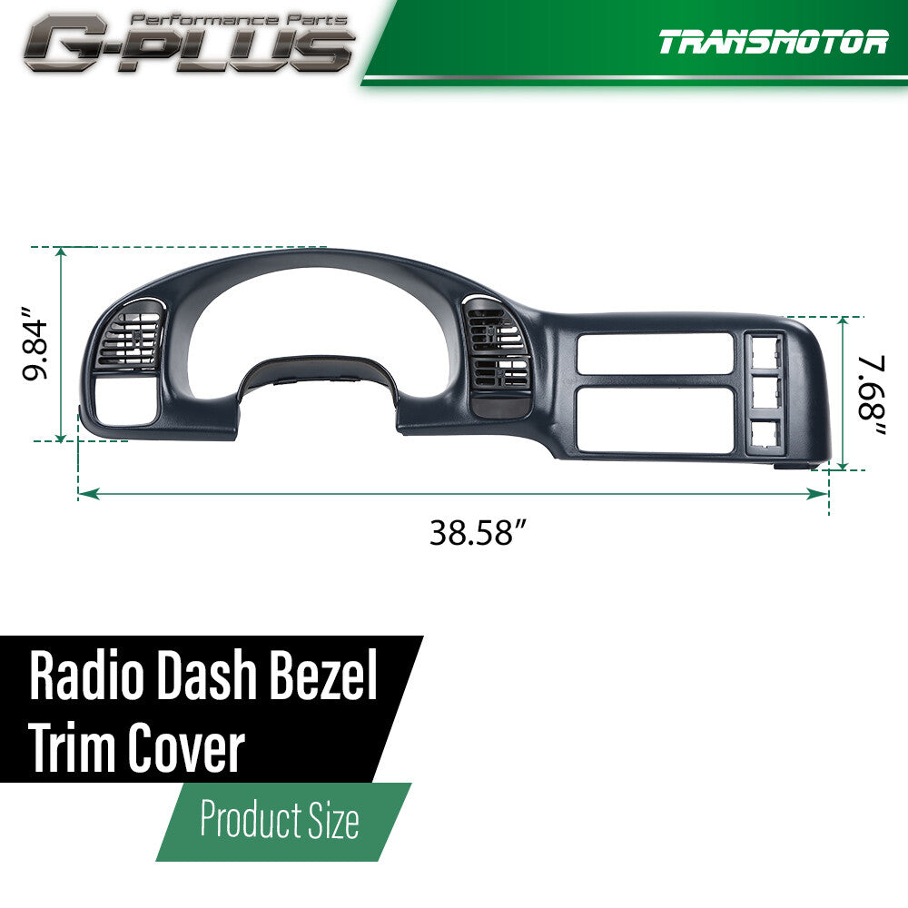 Fits 95 - 2005 for Chevrolet Astro for GMC Safari Bullet Dash Radio Cluster Decorative Bezel Panel
