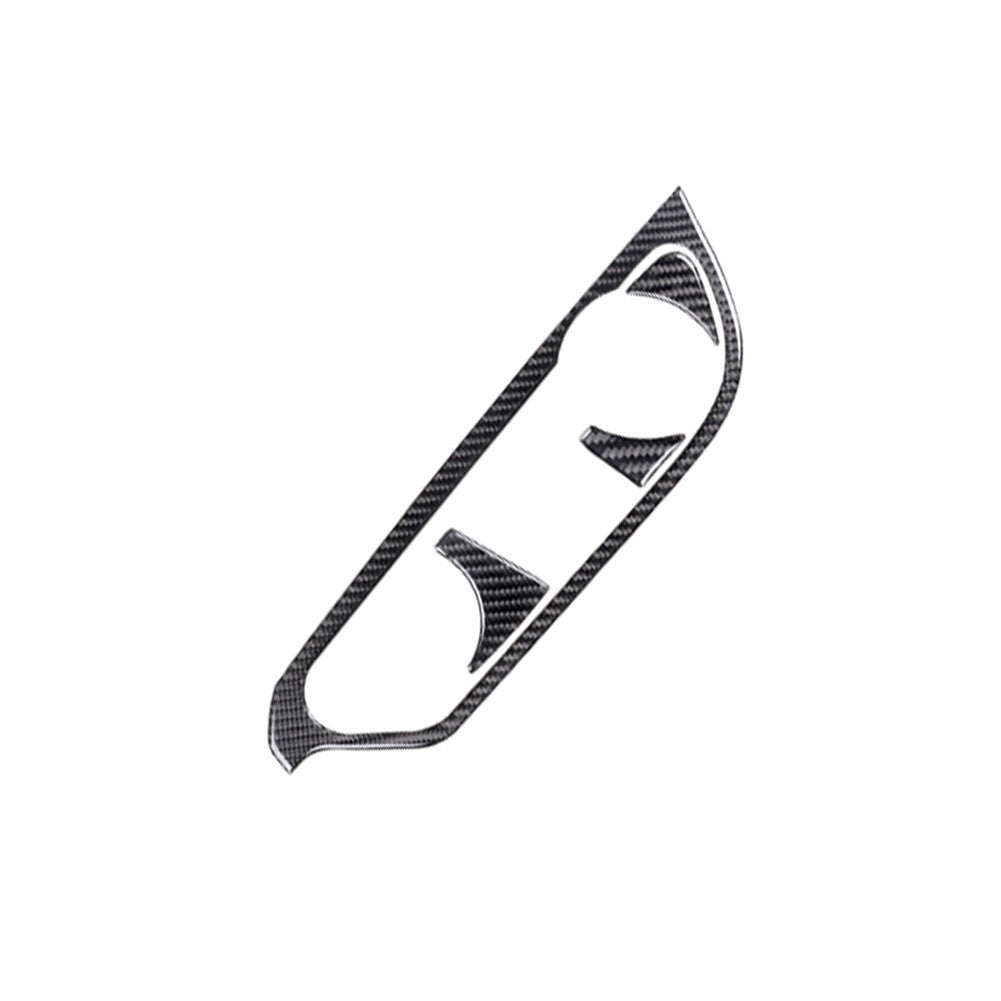 4X Carbon Fiber Interior Cup Holder Frame Trim Panel for Ford Explorer 2011-2014