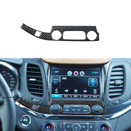 Center Control Button Frame Panel Trim Carbon Fiber for Chevy Impala 2014-2020