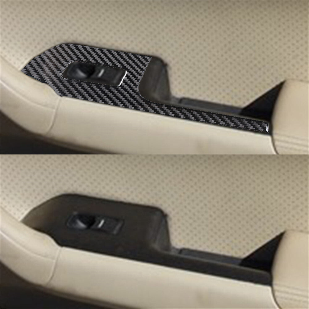 Passenger Window Lifter Panel Trim Cover Carbon Fiber for Acura TSX 2003-2008