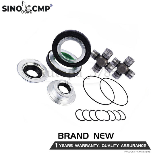 Front Axle Seal  Greaseable U Joint Kit for Ford F250 F350 Super Duty 2005-14