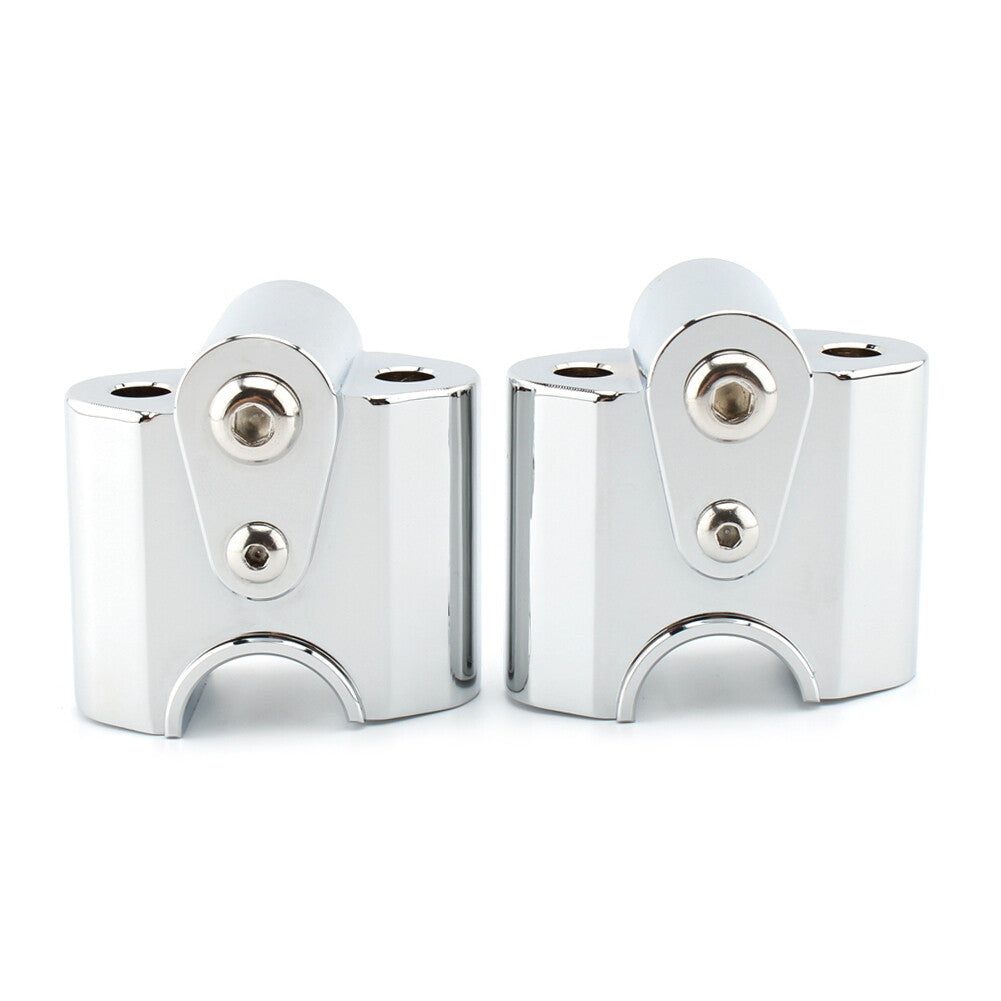 Chrome Handlebar Risers Handle Bar Lift Clamp Adapters Fit for BMW R 18/ Classic