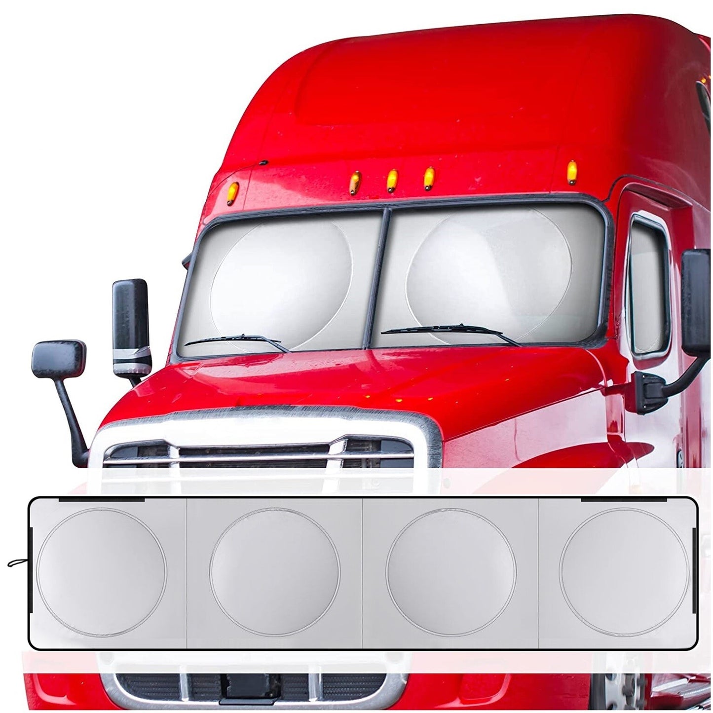 for Peterbilt 579 Semi Truck Windshield Side Window Sun Shade Heat Block Cover