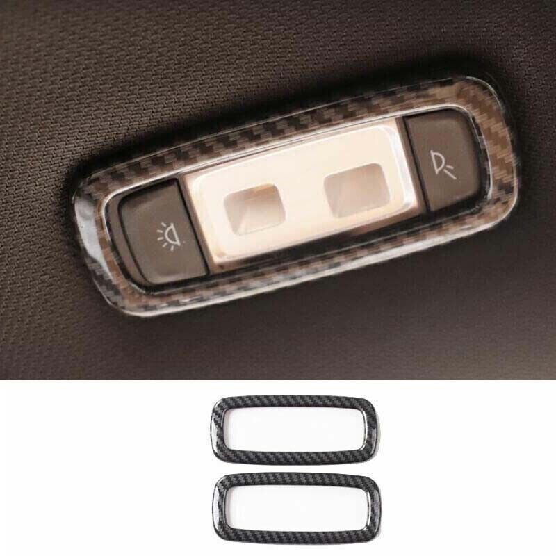 ABS Carbon Fiber 2PCS for BMW 5 Series 2018-2022 Rear Reading Light Cover Trim