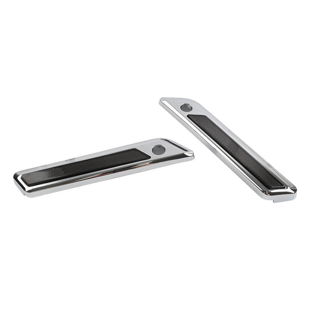 for Harley Touring Electra Glide Road King Saddle Bag Hinge Latch Covers Chrome