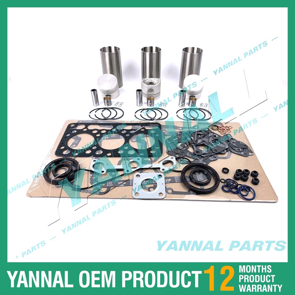 D750 Overhaul and Reconstruction Kit with Complete Gaskets for Kubota Diesel Engines